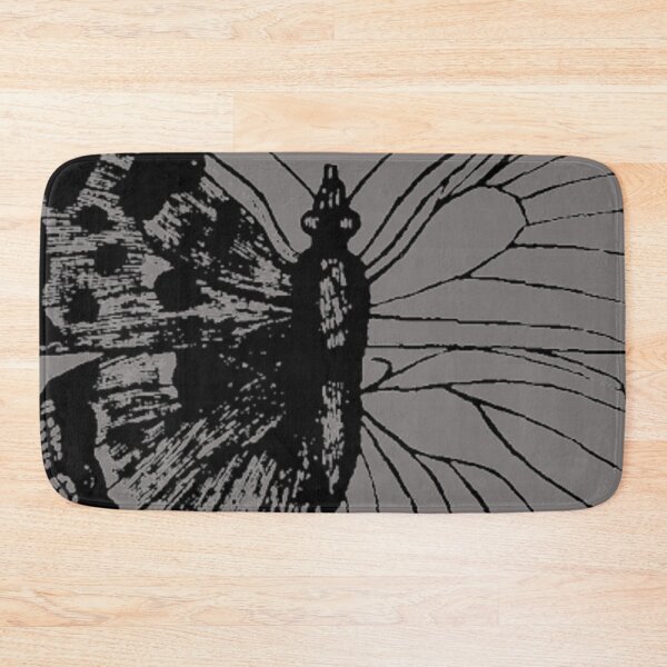 Item preview, Abstract Black and Gray Butterfly Outline Drawing Vintage Sketch German Illustration Asymmetrical designed and sold by kattakitty.