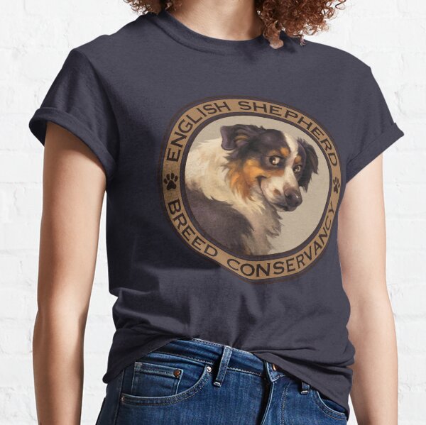 English Shepherd Breed Conservancy Tan Circle- Black Tri Classic T-Shirt