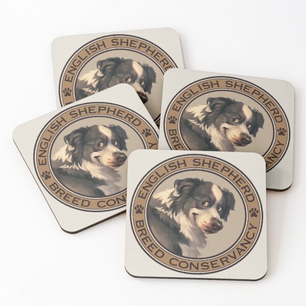 Item preview, English Shepherd Breed Conservancy Tan Circle- Black and White designed and sold by EnglishShepherd.