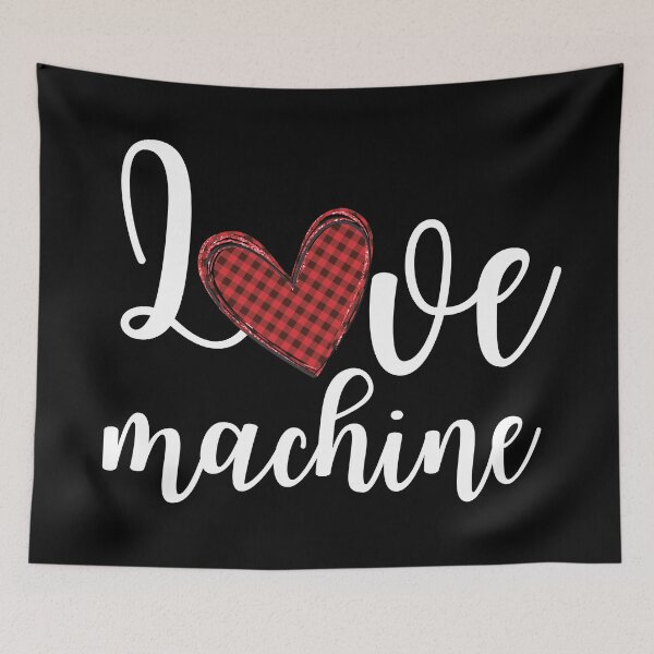 Item preview, Love machine - plaid Valentine's heart designed and sold by EvergreenWhimsy.
