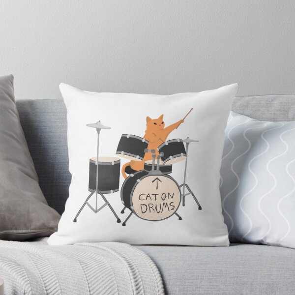 Item preview, Cat On Drums designed and sold by Willa Supple.