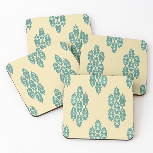 Item preview, Teal Ivory Pattern  designed and sold by Perjovscaia.