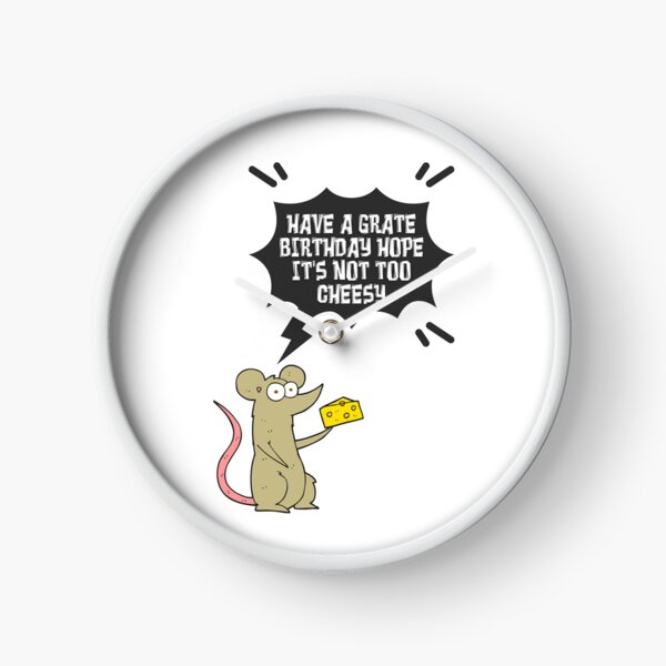 Item preview, Have a Grate Birthday Hope Its Not Too Cheesy! Funny Sarcastic Birthday Pun designed and sold by JuxtaJoy Studios.