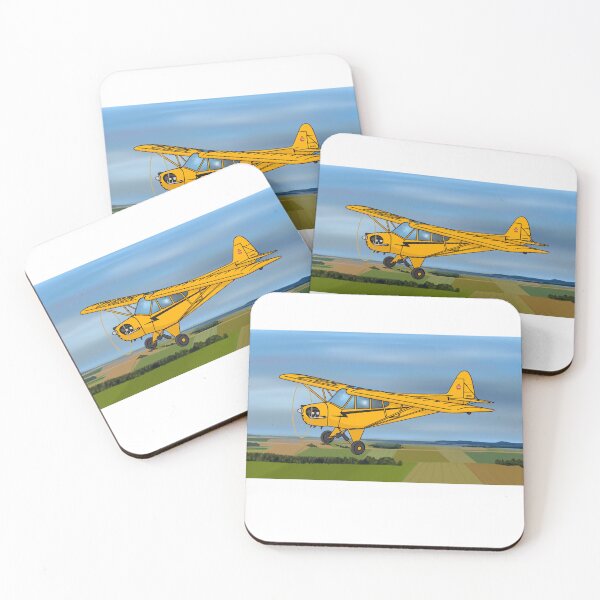 Item preview, Piper J-3 Cub Flying Art designed and sold by RampRatGear.