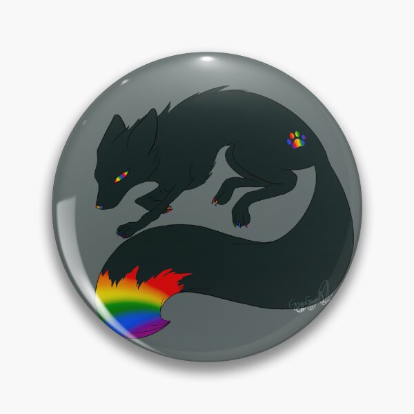 Item preview, Gay Pride Flag Fox designed and sold by GrinningGinger.