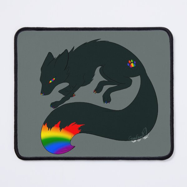 Item preview, Gay Pride Flag Fox designed and sold by GrinningGinger.