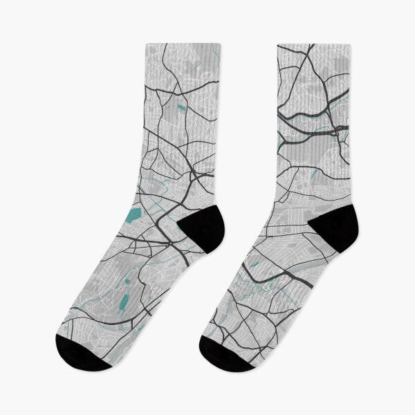 Item preview, Birmingham England UK Map - Minimal Style w/ Roads designed and sold by wxnw-designs.