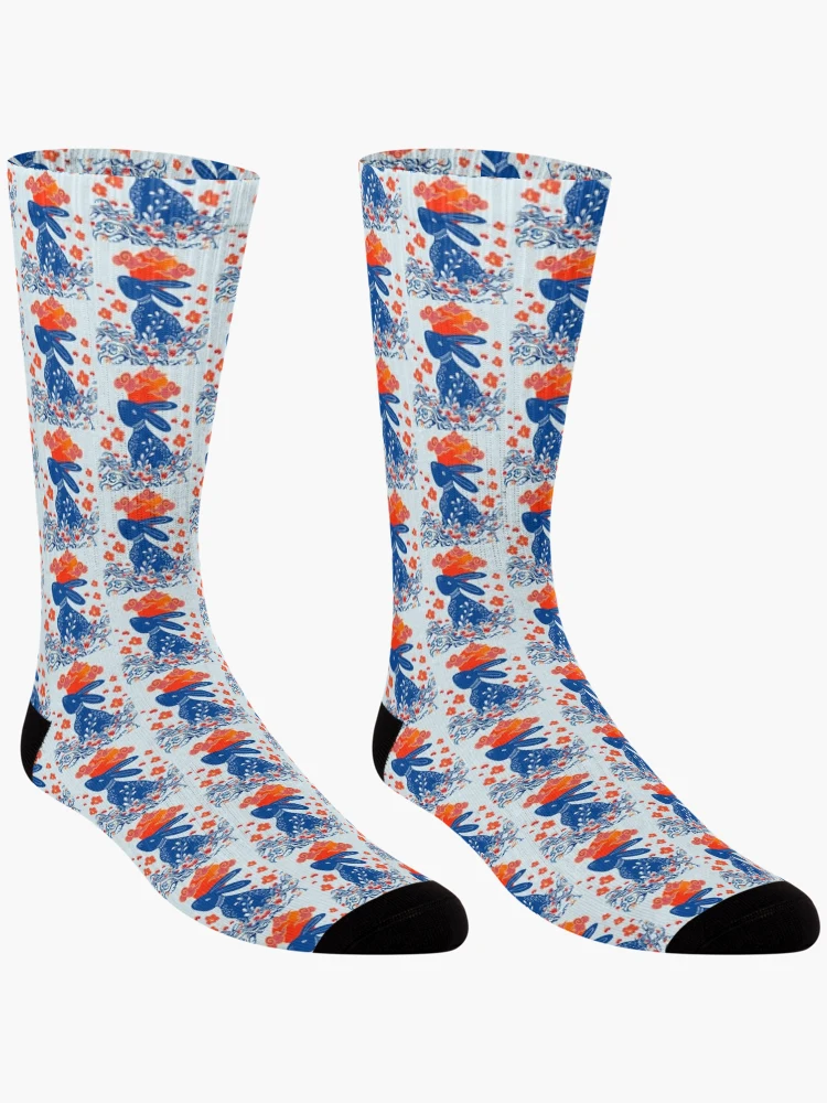 Thumbnail 3 of 5, Socks, Water Rabbit designed and sold by Perceptible.