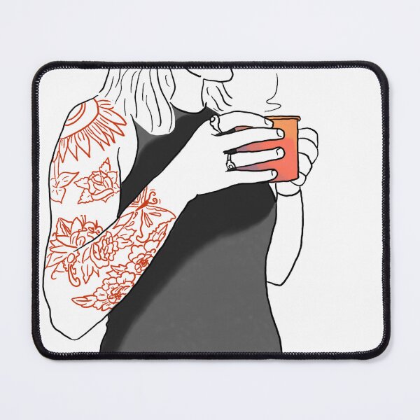 Item preview, Coffee first, woman drinking coffee, no text designed and sold by Kyla McConnell.
