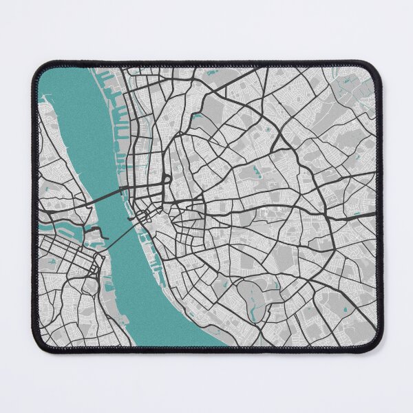 Item preview, Liverpool England UK Map - Minimal Style w/ Roads designed and sold by wxnw-designs.