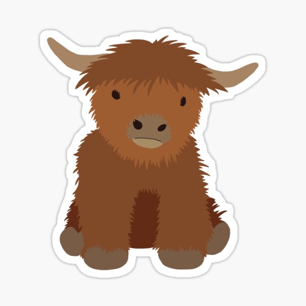Item preview, Highland cow designed and sold by stuffbyshelby.