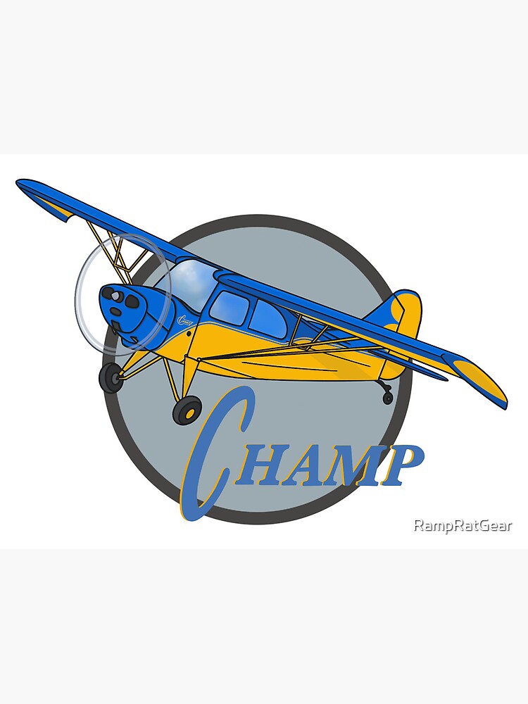 Aeronca Champ Airplane Drawing Canvas Print