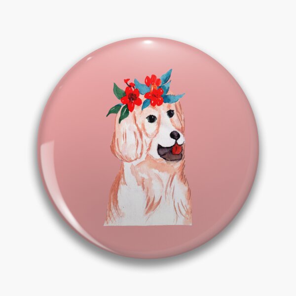 Item preview, Watercolor Dog with Floral Head designed and sold by TheCatmeow2000.