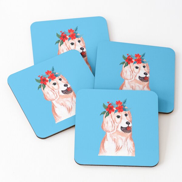 Item preview, Watercolor Dog with Floral Head designed and sold by TheCatmeow2000.