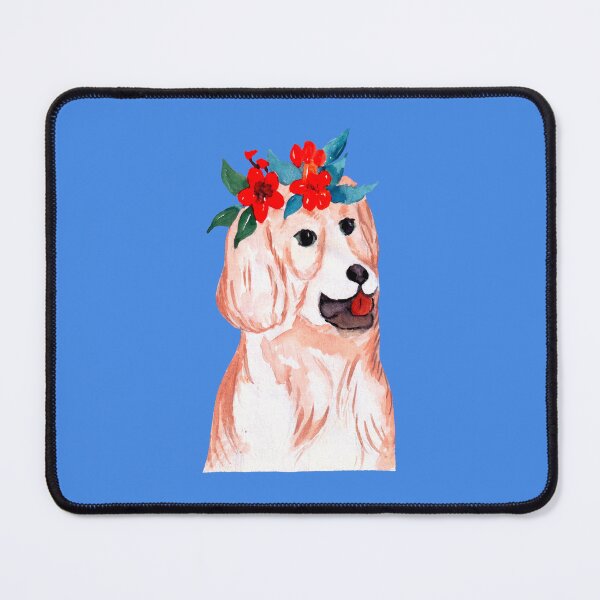 Item preview, Watercolor Dog with Floral Head designed and sold by TheCatmeow2000.