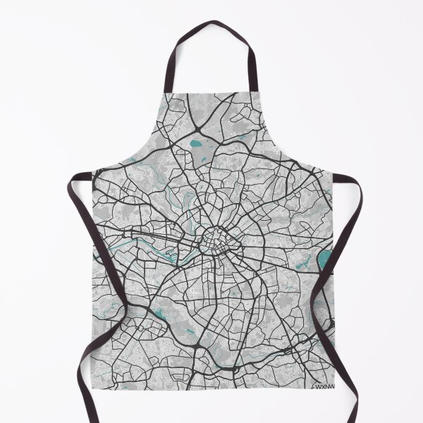 Item preview, Manchester England UK Map - Minimal Style w/ Roads designed and sold by wxnw-designs.