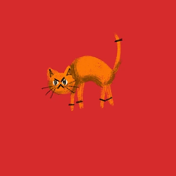 Artwork thumbnail, Orange Cat by RaspberryPunch