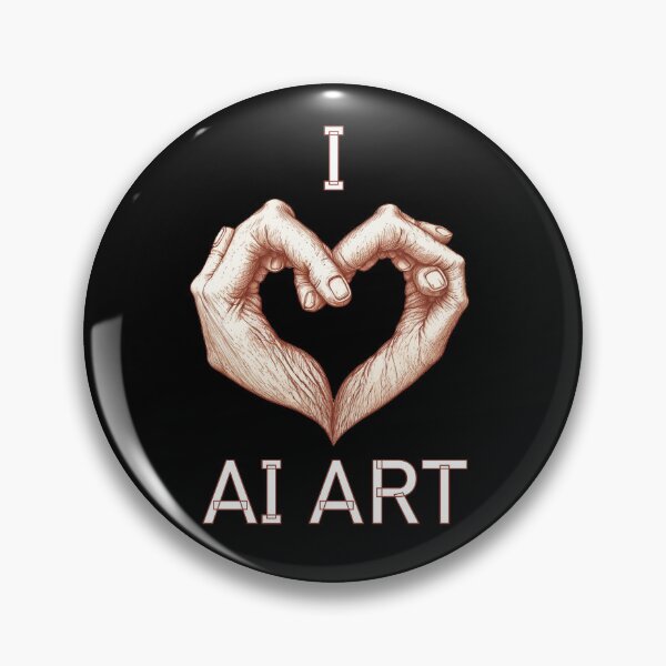 Item preview, I love AI Art designed and sold by theredteacup.
