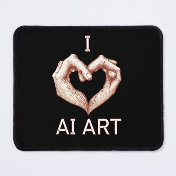 Item preview, I love AI Art designed and sold by theredteacup.