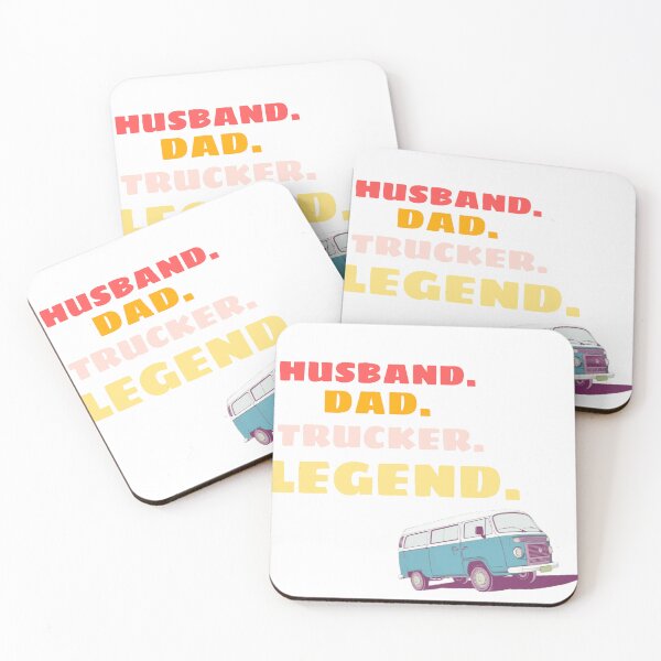 Item preview, Husband Dad Trucker Legend funny trucker  designed and sold by DuaaSiddiqui.