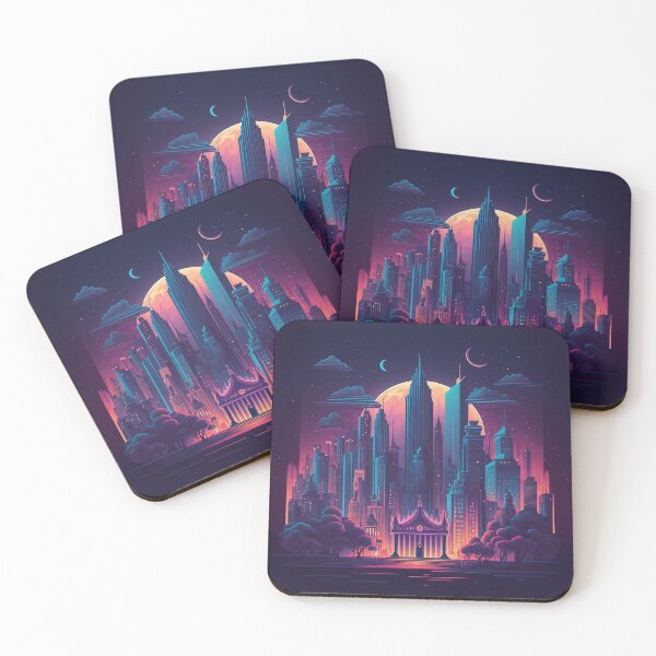 Item preview, Retrowave Cityscape #1 designed and sold by Viktor Surzhko.