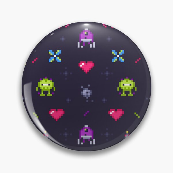 Item preview, Retro Gamer Invaders Pattern designed and sold by MamaNeeaDesigns.