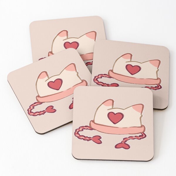 Item preview, Heart Cat Beanie (2/3) designed and sold by sheepiekai.