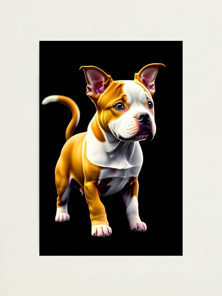 Matte White Abstract Pit Bull Dog Mannequin