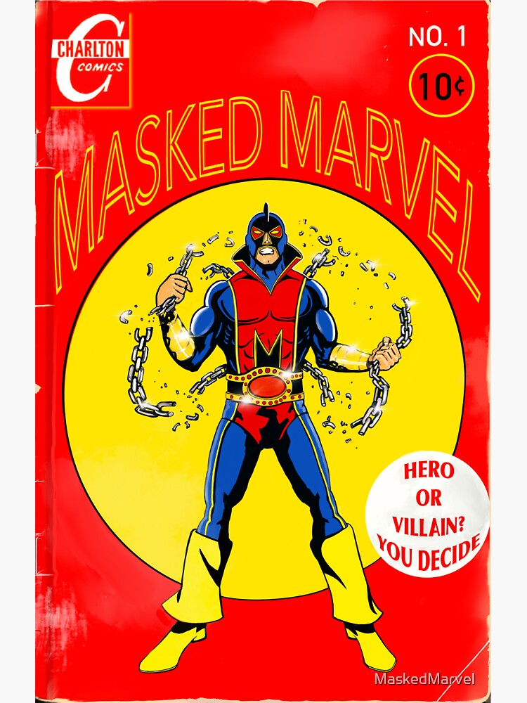 "Golden age comic cover " Sticker for Sale by MaskedMarvel Redbubble