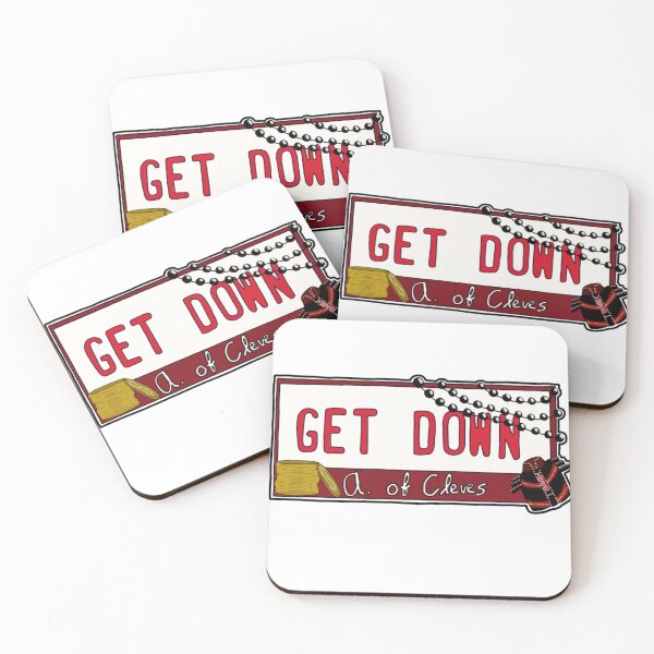 Item preview, Anna of Cleves Get Down License Plate designed and sold by sixofheartsart.