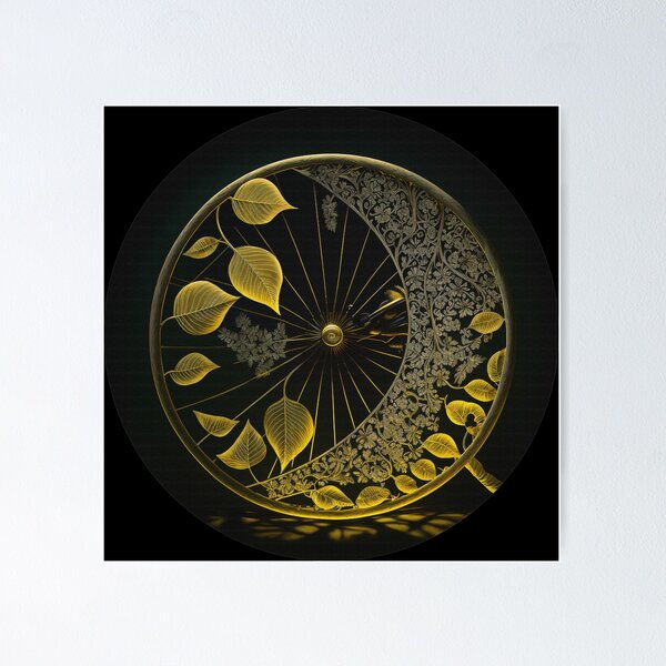 Item preview, Ginkgo Moonlight | Bicycle Wheel and Ginkgo 55 designed and sold by Cadence-Art.