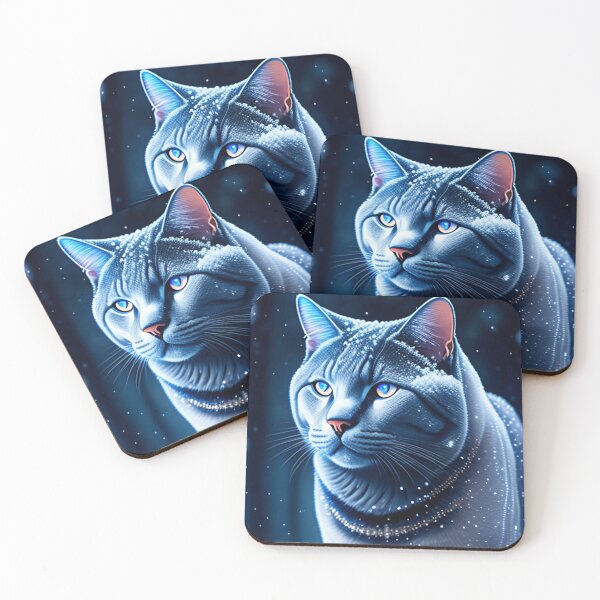 Item preview, Glowing British Shorthair In Snow designed and sold by Nocturne  Paws.