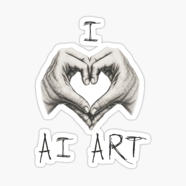 Item preview, I love AI Art designed and sold by theredteacup.