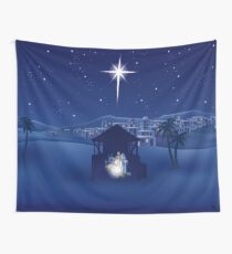Weihnachtskrippe Wandbehang