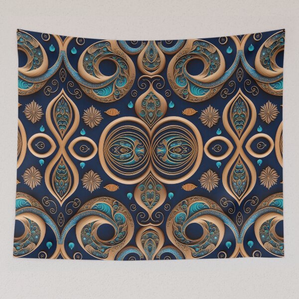 Item preview, Ocean Waves in Wood Abstract Pattern designed and sold by Witsprings.