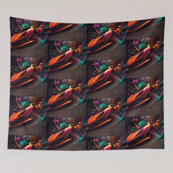Item preview, Surreal - Abstract - Neon - Supercar - Custom Digital Art Design designed and sold by TheHappyK.