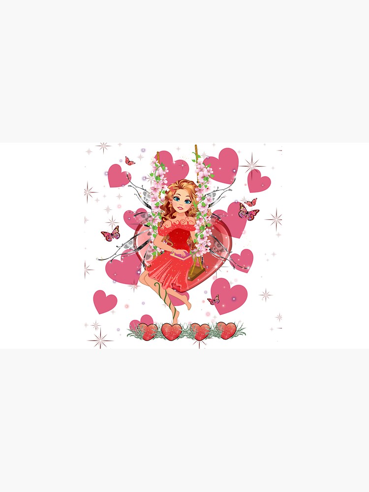 Thumbnail 6 of 6, Bucket Hat, Felicia's Valentine Wrapped In Love Collection designed and sold by TeelieTurner.