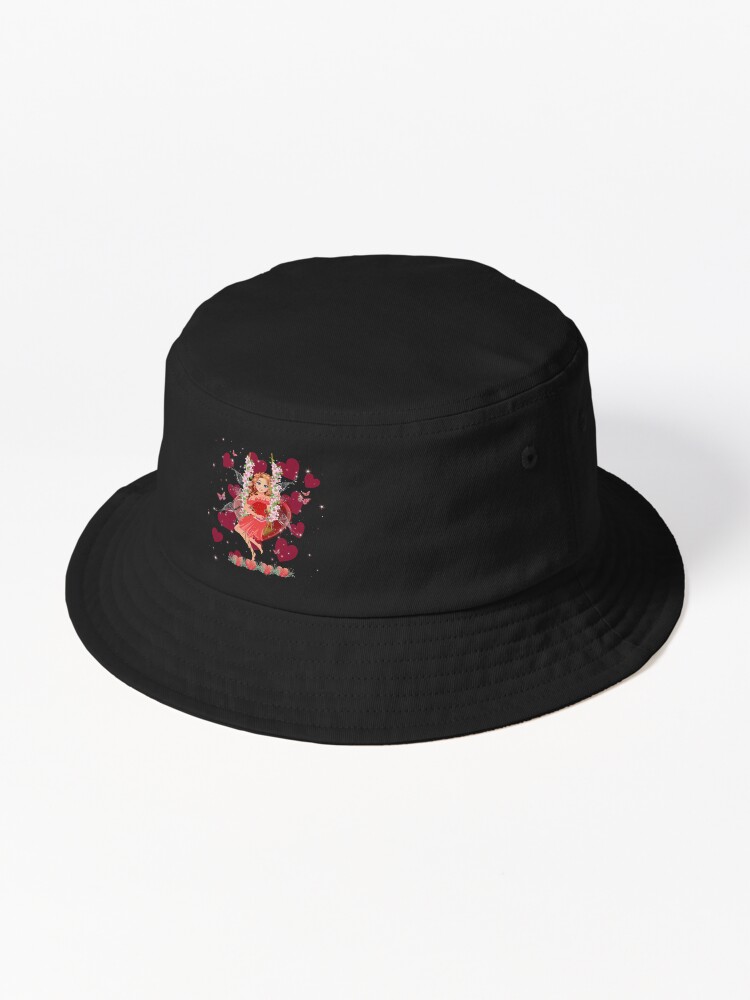 Thumbnail 1 of 6, Bucket Hat, Felicia's Valentine Wrapped In Love Collection designed and sold by TeelieTurner.