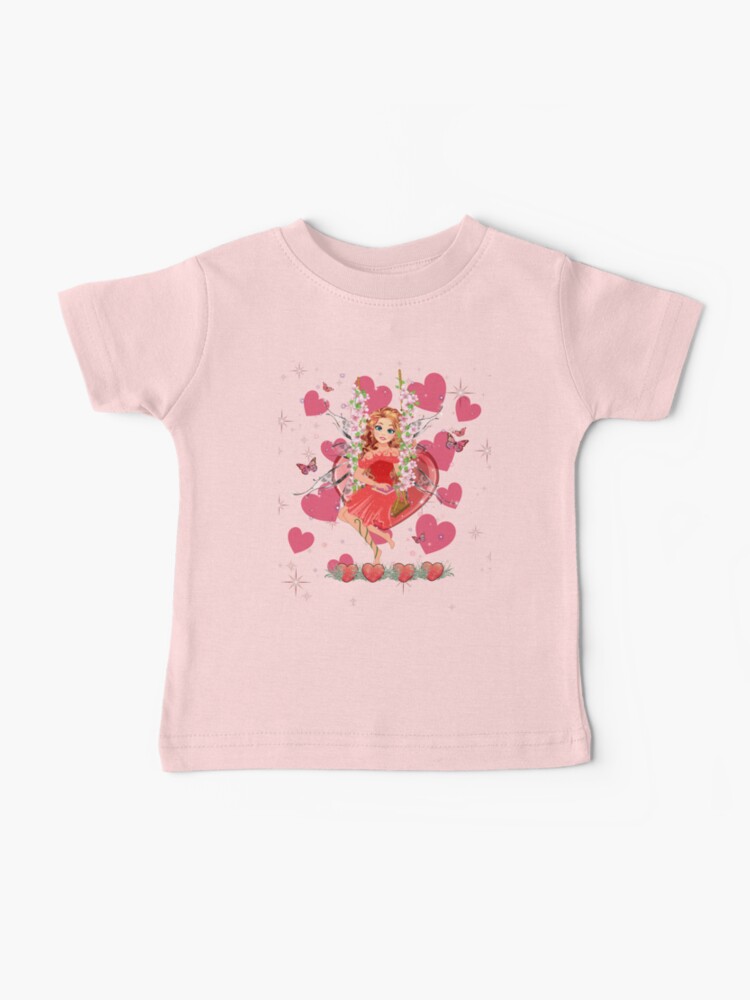 Thumbnail 1 of 2, Baby T-Shirt, Felicia's Valentine Wrapped In Love Collection designed and sold by TeelieTurner.