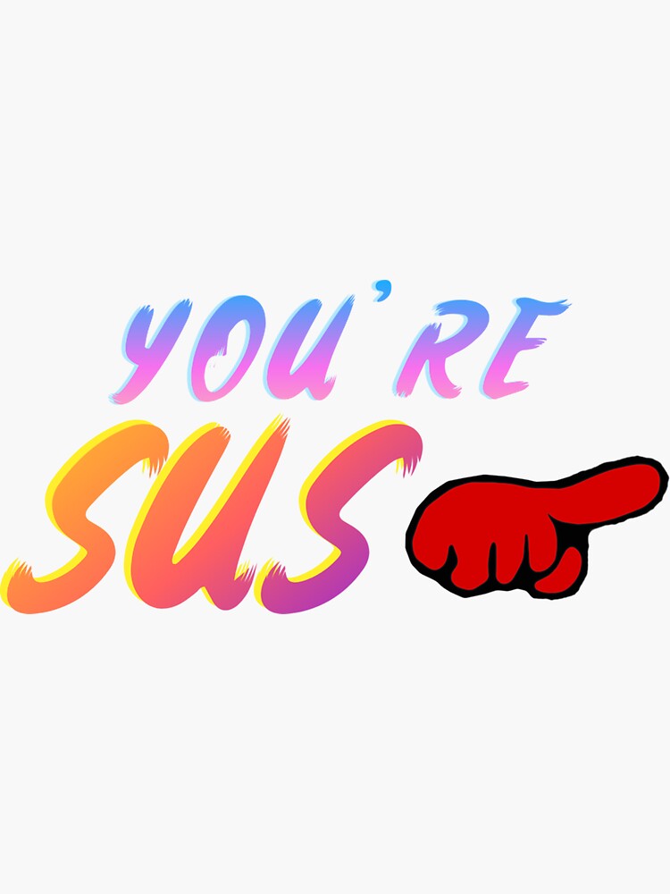 Youre Sus Emoji | Sticker