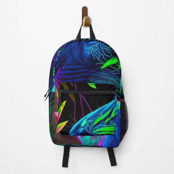 Item preview, Black Panther in the jungle, Big Cat, Artwork in neon colors. designed and sold by AdamesArtStudio.