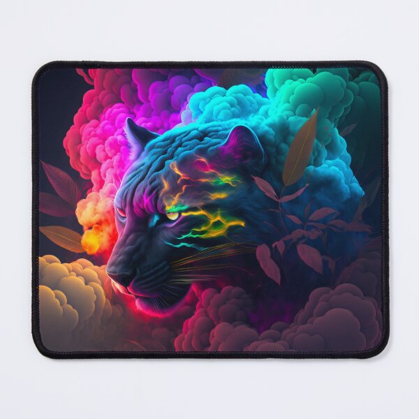 Item preview, Black Panther - Jaguar - with neon colors. designed and sold by AdamesArtStudio.