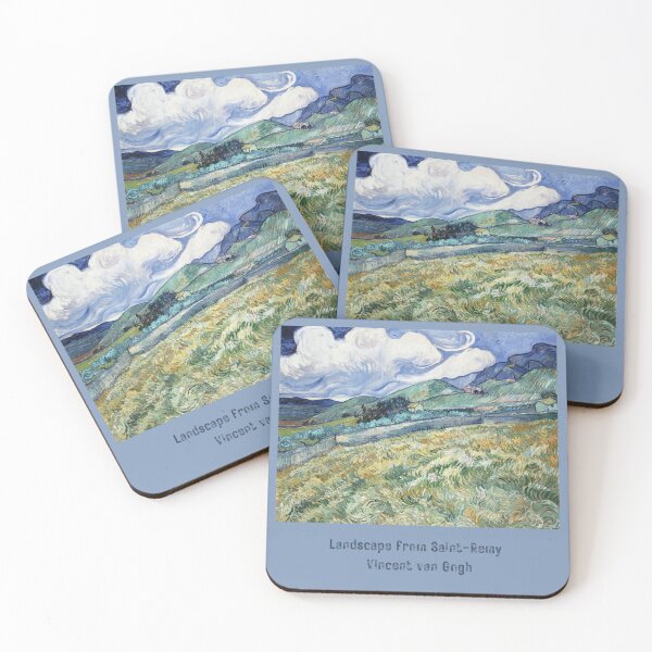 Item preview, Landscape from Saint-Remy by Vincent van Gogh designed and sold by VintageArtByIda.