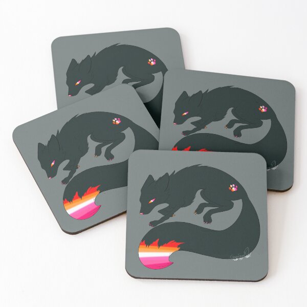 Item preview, Lesbian Pride Flag Fox designed and sold by GrinningGinger.