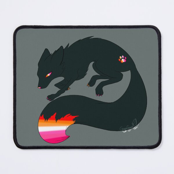 Item preview, Lesbian Pride Flag Fox designed and sold by GrinningGinger.