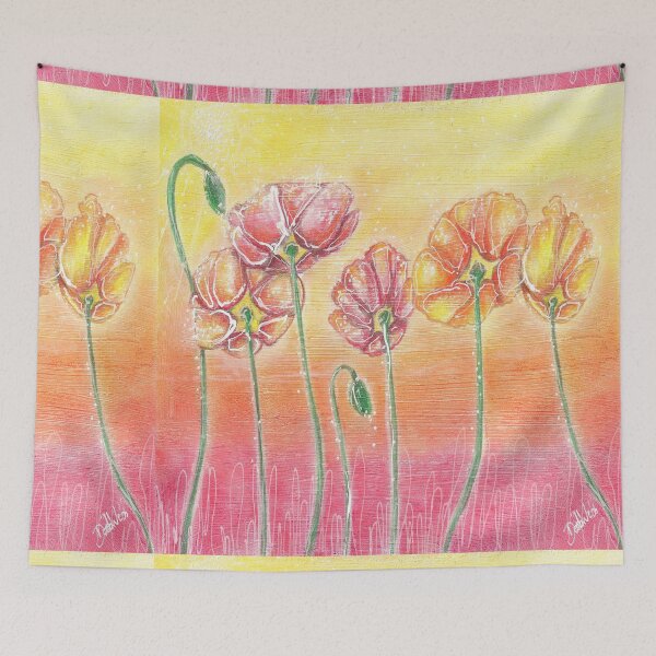 Item preview, Sketchy Poppies in the field designed and sold by Deb Webb.