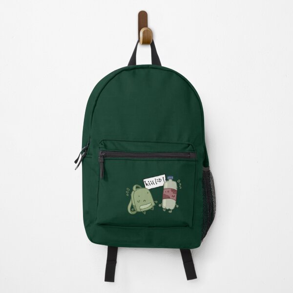 Plain store green backpack