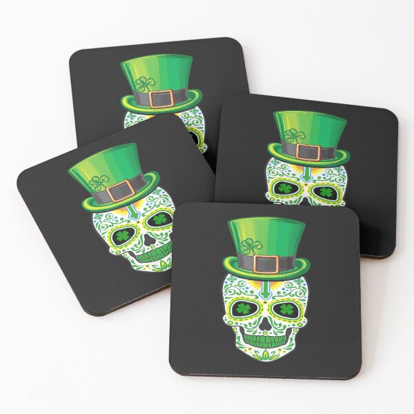 Item preview, Skull St Patricks Day Irish Funny Saint Patricks Day of Dead T-Shirt designed and sold by Klaus-Gilbert.