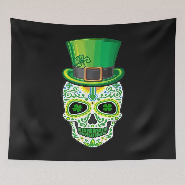 Item preview, Skull St Patricks Day Irish Funny Saint Patricks Day of Dead T-Shirt designed and sold by Klaus-Gilbert.
