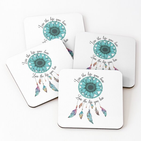Item preview, Beautiful turquoise Dream catcher with positive Affirmations  designed and sold by Ravensplace22.